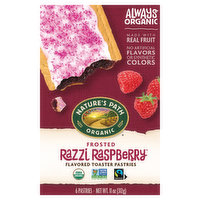 Nature's Path Organic Flavored Toaster Pastries, Frosted, Razzi Raspberry, 6 Each