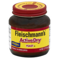 Fleischmann's Yeast, Active Dry, Original, 4 Ounce