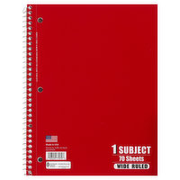 Norcom Notebook, Wide Ruled, 70 Sheets, 1 Each