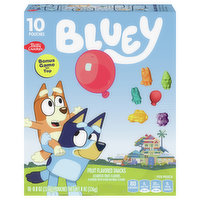 Bluey Fruit Flavored Snacks, Assorted Fruit Flavors, 10 Each