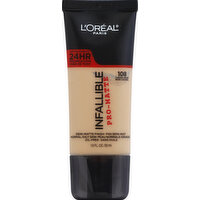 L'Oreal Infallible Pro-Matte Demi-Matte Finish, Caramel Beige 108, 1 Ounce