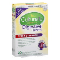 Culturelle Probiotics, Digestive Health, Extra Strength, Vegetarian Capsules, 20 Each