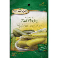 Mrs. Wages Pickle Mix, Quick Process, Dill Pickles, 6.5 Ounce