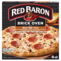 Red Baron Pizza, Brick Oven Crust, Meat-Trio, 18.22 Ounce