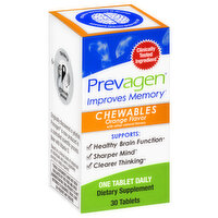 Prevagen Improves Memory, Orange Flavor, Chewables, 30 Each