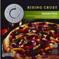 Culinary Circle Pizza, Rising Crust, Supreme, 33.5 Ounce