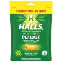 Halls Immune System Defense, Assorted Citrus, Economy Pack, 80 Each