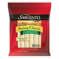 Sargento String Cheese Snacks, Part-Skim, Mozzarella, Low Moisture, 24 Each