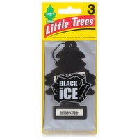 Little Trees Air Fresheners, Black Ice, 3 Each