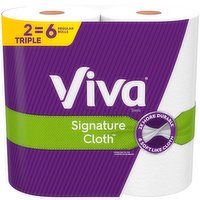 Viva Signature Cloth Towels, Triple Rolls, 1-Ply