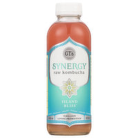 GT's Synergy Kombucha, Raw, Island Bliss, 16 Fluid ounce