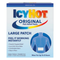 IcyHot Pain Relief Patch, Original, Large, 5 Each