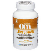 Om Lion's Mane, 2,000 mg, Vegetable Capsules, 90 Each