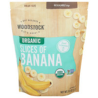 Woodstock Slices of Banana, Organic, Value Size, 32 Ounce