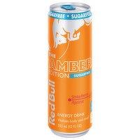 Red Bull The Amber Edition Energy Drink, Sugarfree, Strawberry Apricot, 12 Fluid ounce