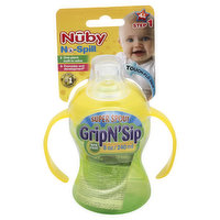 Nuby No-Spill Cup, Super Spout, Grip N' Sip, 8 oz, Step 1 (4M+), 1 Each