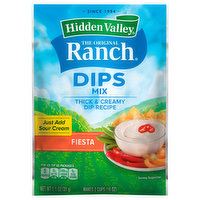 Hidden Valley The Original Ranch Dips Mix, Fiesta, 1.1 Ounce