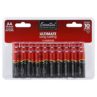 Essential Everyday Batteries, Alkaline, AA, 30 Pack, 30 Each
