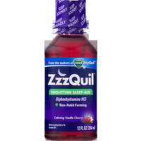 ZzzQuil ZzzQuil Nighttime Sleep-Aid Calming Vanilla Cherry, 12 Fluid ounce