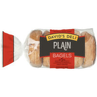 David's Deli David's Deli Bagels, Plain, Presliced, 5 Each