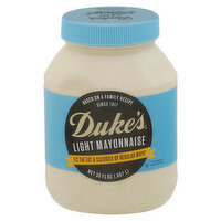 Duke's Mayonnaise, Light, 30 Fluid ounce