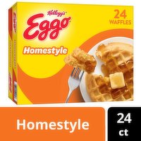 Eggo Frozen Waffles, Homestyle, Family Pack, 29.6 Ounce