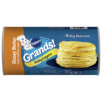 Pillsbury Grands! Biscuits, Honey Butter, Flaky Layers, 8 Each