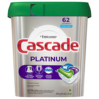 Cascade  Platinum Dishwasher Detergent, Fresh Scent, ActionPacs, 62 Each
