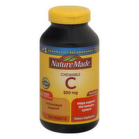 Nature Made Vitamin C, Chewable, 500 mg, Tablets, Orange, Value Size, 150 Each
