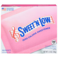 Sweet 'N Low Sweetener, Zero Calorie, 100 Each