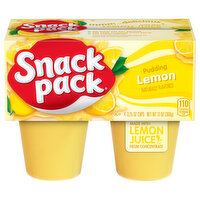 Snack Pack Lemon Flavored Pudding, 4 Each