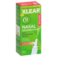 Xlear Nasal Decongestant, with Moisturizing Xylitol, Instant Relief, 0.5 Ounce