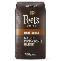 Peet's Coffee Major Dickason's Blend, Dark Roast Ground Coffee, 18 Ounce