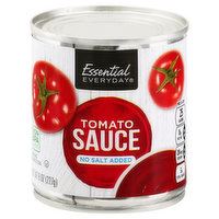 Essential Everyday Tomato Sauce, No Salt Added, 8 Ounce