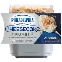 Philadelphia Original Cheesecake Desserts with Graham Crumble, 2 Each