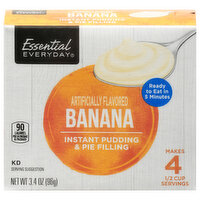 Essential Everyday Pudding & Pie Filling, Instant, Banana, 3.4 Ounce