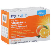 Equaline Vitamin C, Orange Flavor, Effervescent, 30 Each