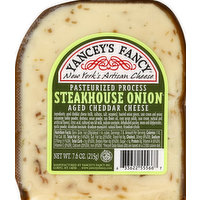 Yancey's Fancy Cheese, Pasteurized Process, Steakhouse Onion Aged Cheddar, 7.6 Ounce