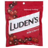 Luden's Throat Drops, Wild Cherry, 90 Each