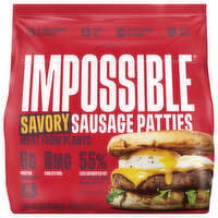 Impossible Sausage Patties, Savory, 8 Each