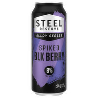 Steel Reserve Alloy Series Malt Beverage, Blk Berry, Spiked, 24 Fluid ounce