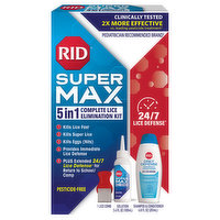 Rid Super Max Lice Elimination Kit, Complete, 5 in 1, 1 Each