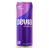 Zevia Soda, Zero Calorie, Grape, 12 Fluid ounce