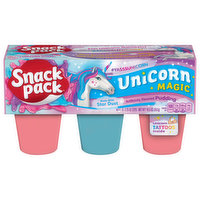 Snack Pack Unicorn Magic Flavored Pudding, 6 Each