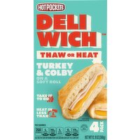 Hot Pockets Turkey and Colby Deliwich, 12.9 Ounce