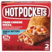 Hot Pockets Sandwich, Four Cheese Pizza, 2 Pack, 2 Each