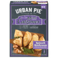 Urban Pie Pizza Co. Calzones, Mini, Spinach Mushroom, 8 Ounce