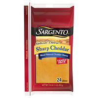 Sargento Sliced Cheese, Sharp Cheddar, 16 Ounce