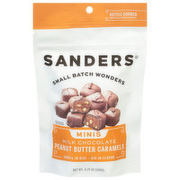 Sanders Peanut Butter Caramels, Milk Chocolate, Minis, 3.75 Ounce
