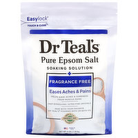 Dr Teal's Epsom Salt, Pure, Fragrance Free, 4 Pound